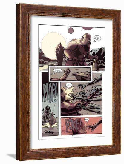 Zombies vs. Robots: No. 8 - Comic Page with Panels-Antonio Fuso-Framed Art Print