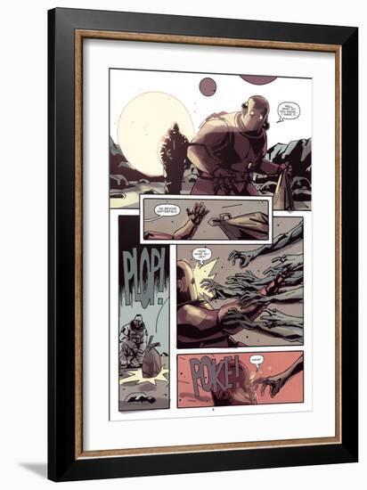 Zombies vs. Robots: No. 8 - Comic Page with Panels-Antonio Fuso-Framed Art Print