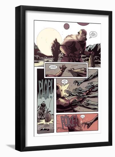 Zombies vs. Robots: No. 8 - Comic Page with Panels-Antonio Fuso-Framed Art Print