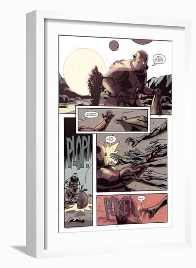 Zombies vs. Robots: No. 8 - Comic Page with Panels-Antonio Fuso-Framed Art Print