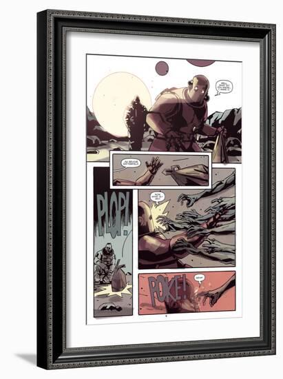 Zombies vs. Robots: No. 8 - Comic Page with Panels-Antonio Fuso-Framed Art Print