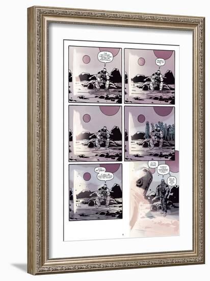 Zombies vs. Robots: No. 8 - Comic Page with Panels-Antonio Fuso-Framed Art Print