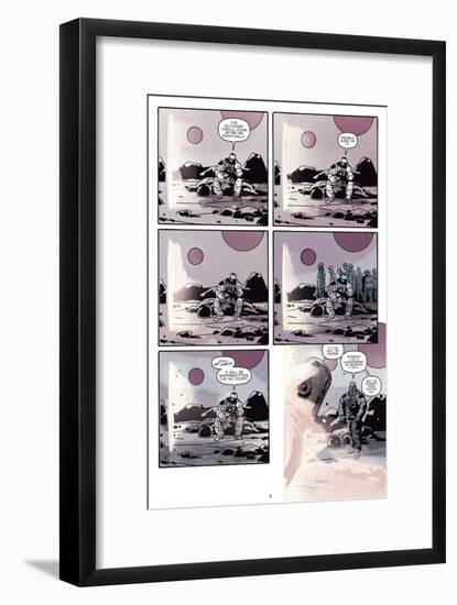 Zombies vs. Robots: No. 8 - Comic Page with Panels-Antonio Fuso-Framed Art Print