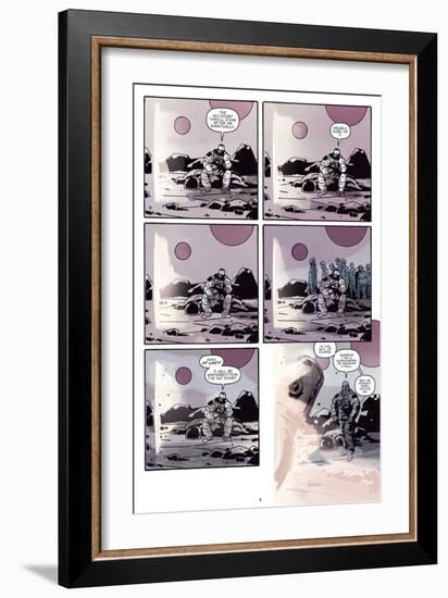 Zombies vs. Robots: No. 8 - Comic Page with Panels-Antonio Fuso-Framed Art Print