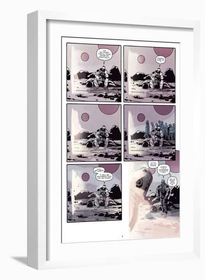 Zombies vs. Robots: No. 8 - Comic Page with Panels-Antonio Fuso-Framed Art Print