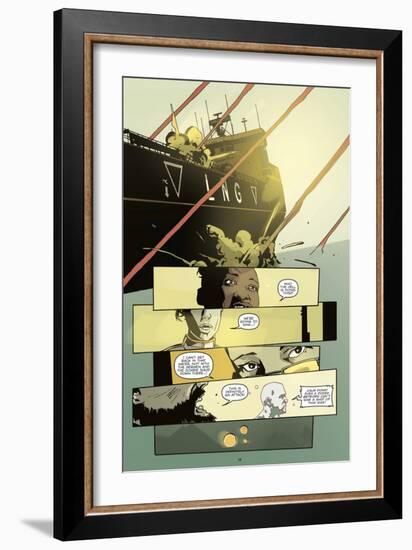 Zombies vs. Robots: No. 8 - Comic Page with Panels-Antonio Fuso-Framed Art Print