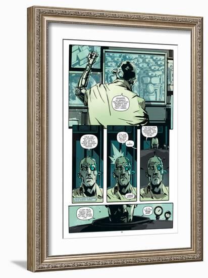 Zombies vs. Robots: No. 8 - Comic Page with Panels-Antonio Fuso-Framed Art Print