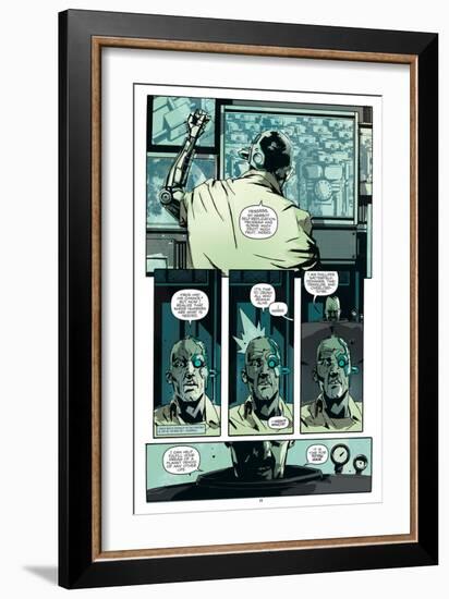 Zombies vs. Robots: No. 8 - Comic Page with Panels-Antonio Fuso-Framed Art Print