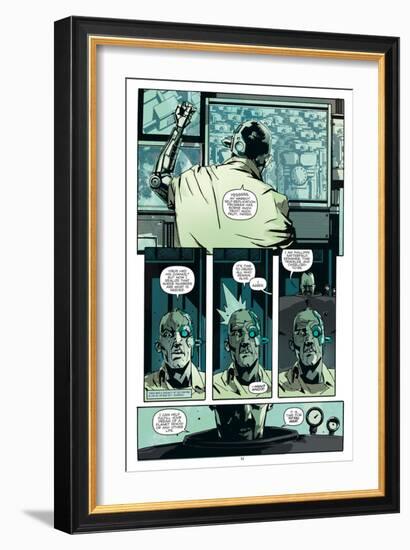 Zombies vs. Robots: No. 8 - Comic Page with Panels-Antonio Fuso-Framed Art Print