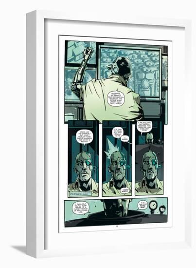 Zombies vs. Robots: No. 8 - Comic Page with Panels-Antonio Fuso-Framed Premium Giclee Print
