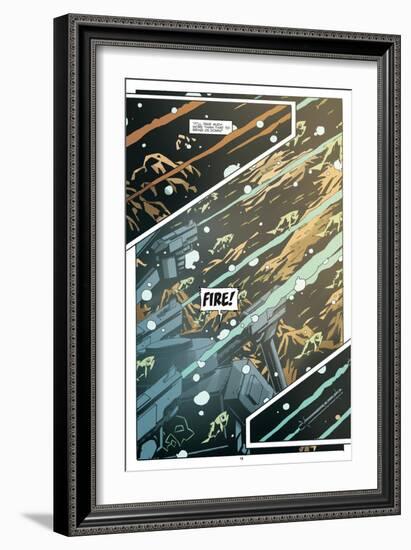 Zombies vs. Robots: No. 8 - Comic Page with Panels-Antonio Fuso-Framed Art Print