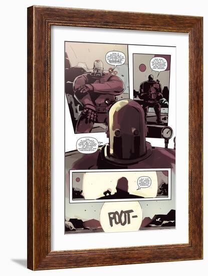 Zombies vs. Robots: No. 8 - Comic Page with Panels-Antonio Fuso-Framed Art Print