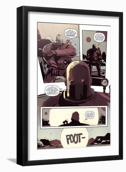 Zombies vs. Robots: No. 8 - Comic Page with Panels-Antonio Fuso-Framed Art Print