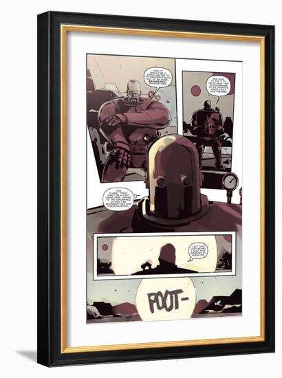 Zombies vs. Robots: No. 8 - Comic Page with Panels-Antonio Fuso-Framed Art Print