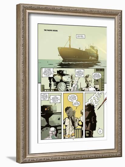 Zombies vs. Robots: No. 8 - Comic Page with Panels-Antonio Fuso-Framed Art Print