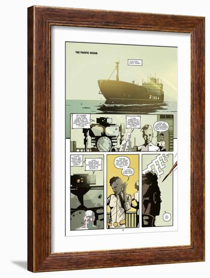 Zombies vs. Robots: No. 8 - Comic Page with Panels-Antonio Fuso-Framed Art Print