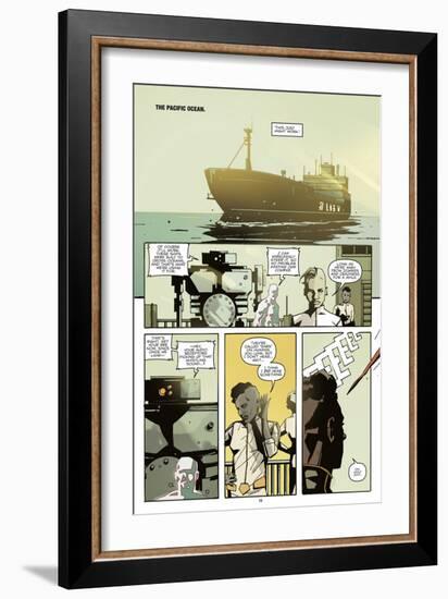 Zombies vs. Robots: No. 8 - Comic Page with Panels-Antonio Fuso-Framed Art Print