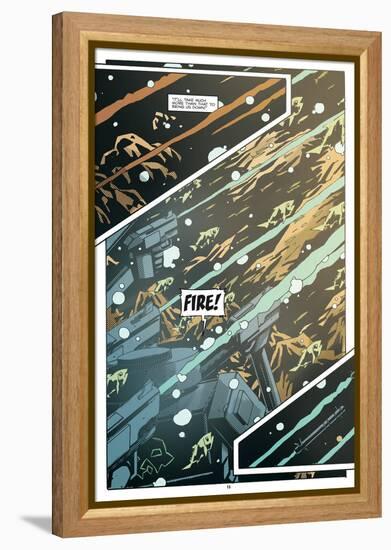 Zombies vs. Robots: No. 8 - Comic Page with Panels-Antonio Fuso-Framed Stretched Canvas