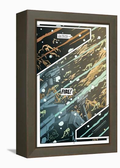 Zombies vs. Robots: No. 8 - Comic Page with Panels-Antonio Fuso-Framed Stretched Canvas