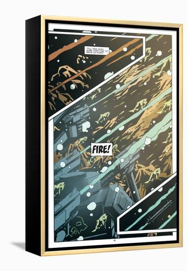 Zombies vs. Robots: No. 8 - Comic Page with Panels-Antonio Fuso-Framed Stretched Canvas