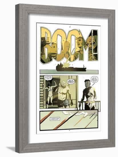 Zombies vs. Robots: No. 8 - Comic Page with Panels-Antonio Fuso-Framed Art Print