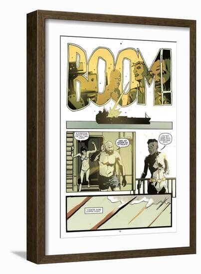 Zombies vs. Robots: No. 8 - Comic Page with Panels-Antonio Fuso-Framed Art Print