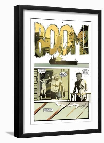 Zombies vs. Robots: No. 8 - Comic Page with Panels-Antonio Fuso-Framed Art Print