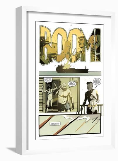 Zombies vs. Robots: No. 8 - Comic Page with Panels-Antonio Fuso-Framed Art Print