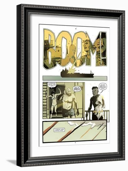 Zombies vs. Robots: No. 8 - Comic Page with Panels-Antonio Fuso-Framed Art Print