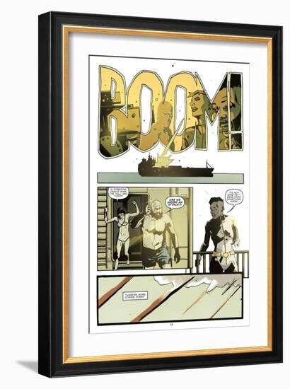 Zombies vs. Robots: No. 8 - Comic Page with Panels-Antonio Fuso-Framed Art Print