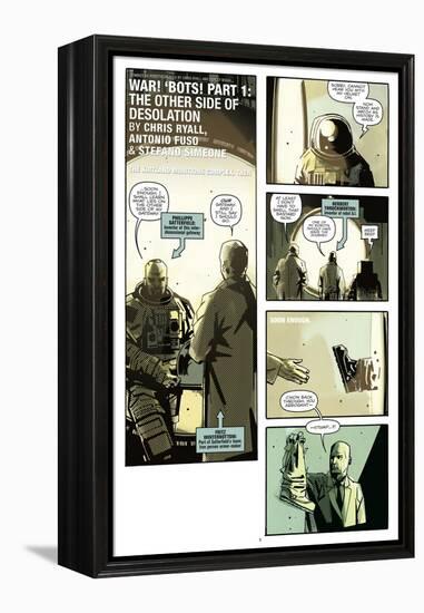 Zombies vs. Robots: No. 8 - Comic Page with Panels-Antonio Fuso-Framed Stretched Canvas