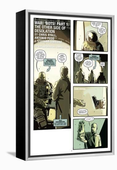 Zombies vs. Robots: No. 8 - Comic Page with Panels-Antonio Fuso-Framed Stretched Canvas