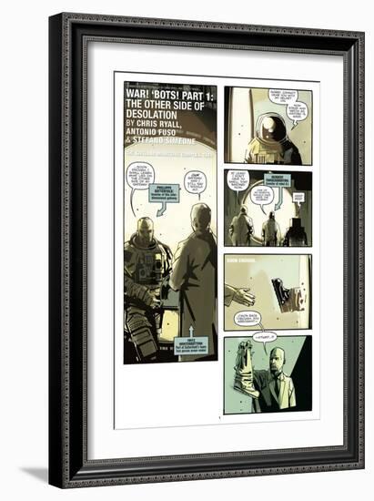 Zombies vs. Robots: No. 8 - Comic Page with Panels-Antonio Fuso-Framed Art Print