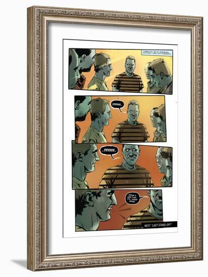 Zombies vs. Robots: No. 9 - Comic Page with Panels-Antonio Fuso-Framed Art Print