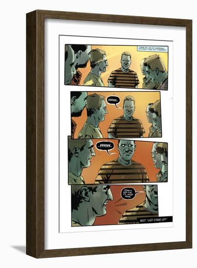 Zombies vs. Robots: No. 9 - Comic Page with Panels-Antonio Fuso-Framed Art Print