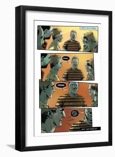 Zombies vs. Robots: No. 9 - Comic Page with Panels-Antonio Fuso-Framed Art Print