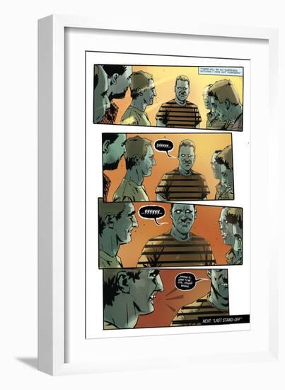 Zombies vs. Robots: No. 9 - Comic Page with Panels-Antonio Fuso-Framed Art Print