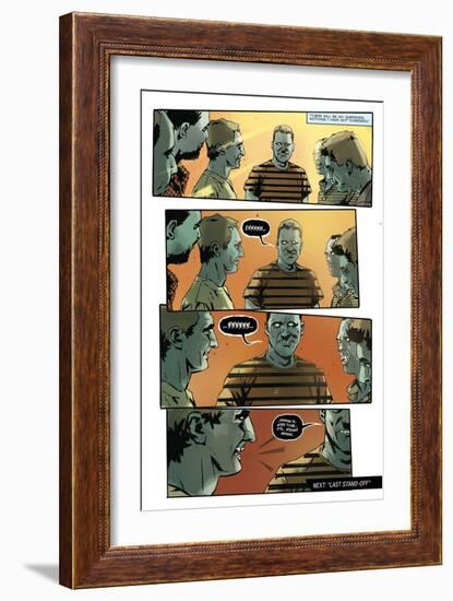 Zombies vs. Robots: No. 9 - Comic Page with Panels-Antonio Fuso-Framed Premium Giclee Print