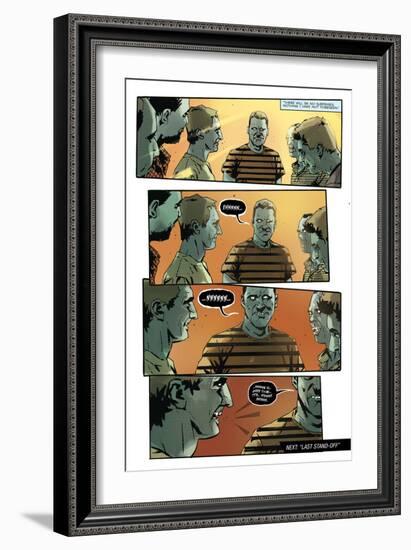 Zombies vs. Robots: No. 9 - Comic Page with Panels-Antonio Fuso-Framed Premium Giclee Print