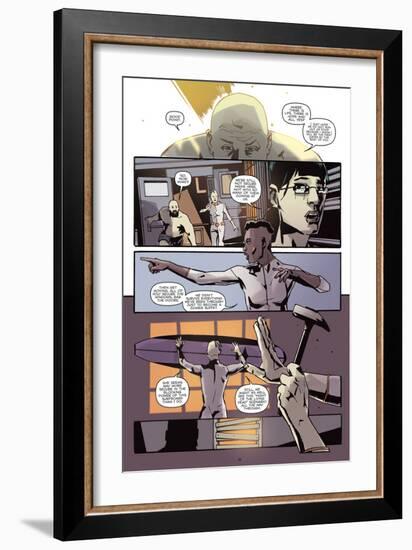 Zombies vs. Robots: No. 9 - Comic Page with Panels-Antonio Fuso-Framed Art Print