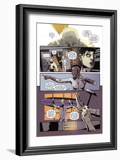 Zombies vs. Robots: No. 9 - Comic Page with Panels-Antonio Fuso-Framed Art Print