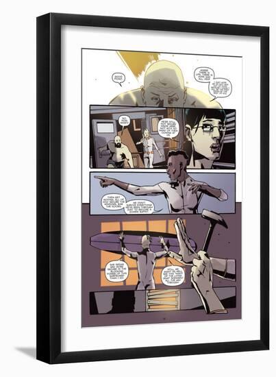 Zombies vs. Robots: No. 9 - Comic Page with Panels-Antonio Fuso-Framed Premium Giclee Print