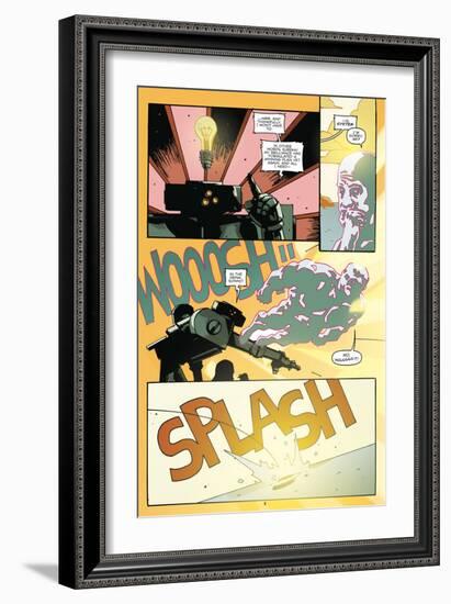 Zombies vs. Robots: No. 9 - Comic Page with Panels-Antonio Fuso-Framed Art Print