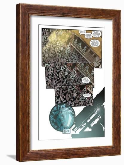 Zombies vs. Robots: No. 9 - Comic Page with Panels-Antonio Fuso-Framed Art Print