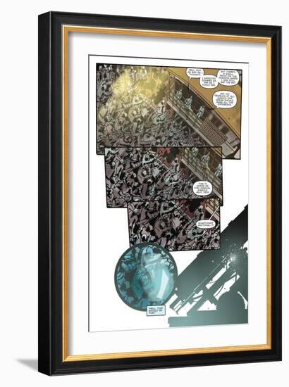 Zombies vs. Robots: No. 9 - Comic Page with Panels-Antonio Fuso-Framed Art Print