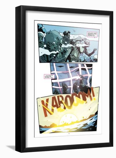 Zombies vs. Robots: No. 9 - Comic Page with Panels-Antonio Fuso-Framed Art Print