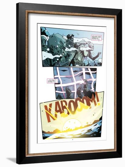 Zombies vs. Robots: No. 9 - Comic Page with Panels-Antonio Fuso-Framed Art Print