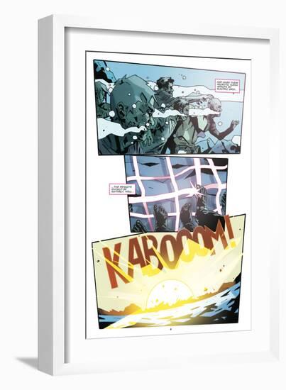 Zombies vs. Robots: No. 9 - Comic Page with Panels-Antonio Fuso-Framed Art Print