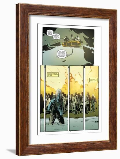 Zombies vs. Robots: No. 9 - Comic Page with Panels-Antonio Fuso-Framed Premium Giclee Print