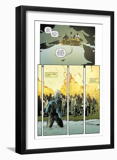 Zombies vs. Robots: No. 9 - Comic Page with Panels-Antonio Fuso-Framed Art Print